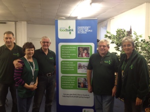 Volunteers at Dunfermline Foodbank on Monday 30th September